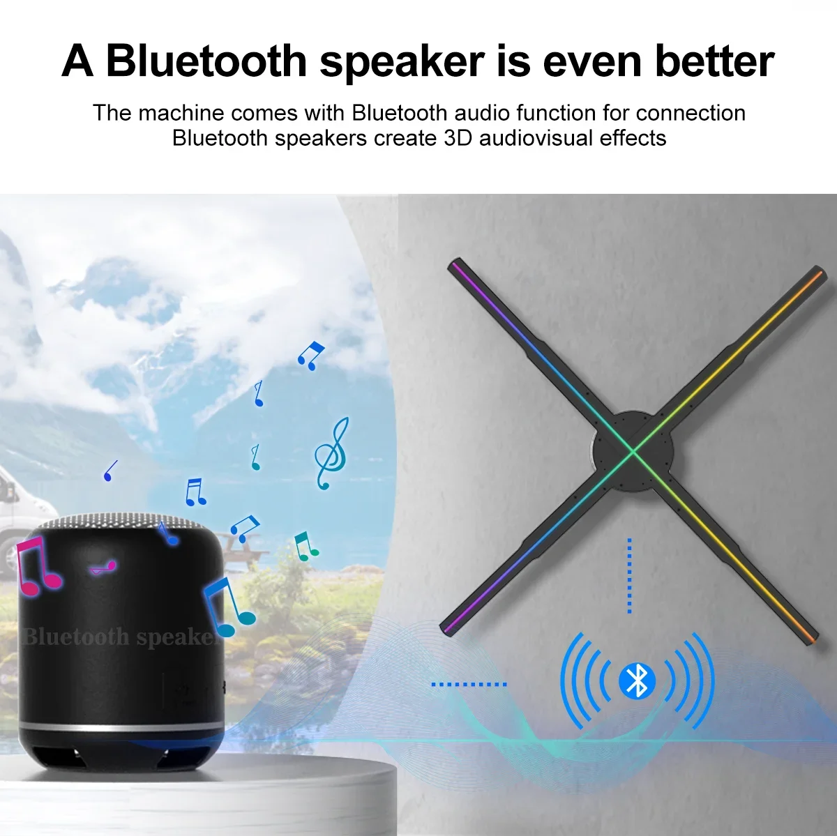 65cm 3D Hologram Fan LED Illuminated Sign Holiday Advertising Lights WIFI Remote Control Display Image Video Hologram Projecter-5