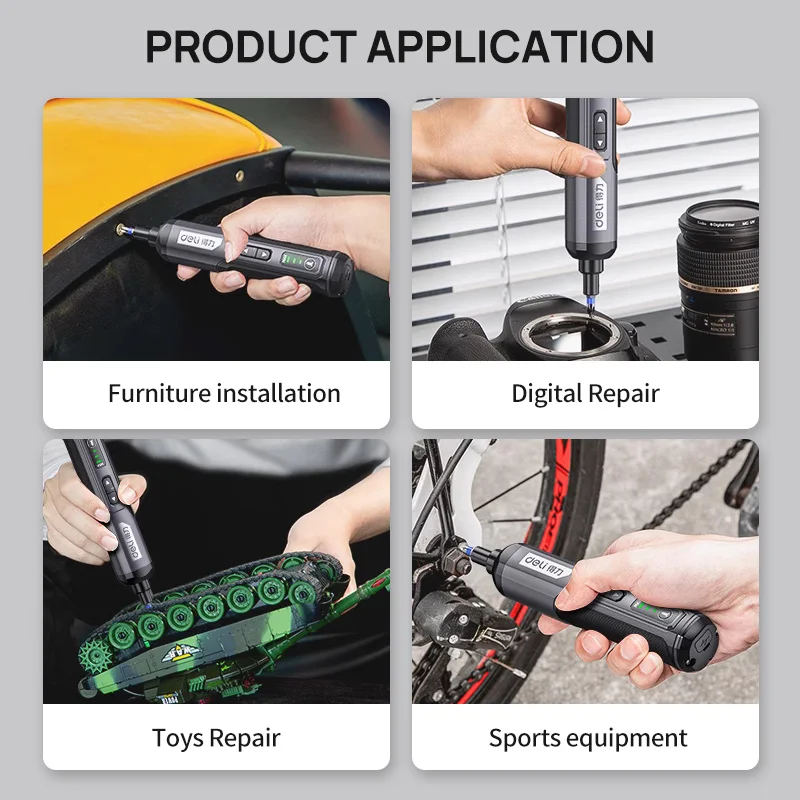 Cordless Electric Screwdriver Rechargeable 2000mah Lithium Battery Mini Drill 4V Power Tools Set Household Maintenance Repair-6
