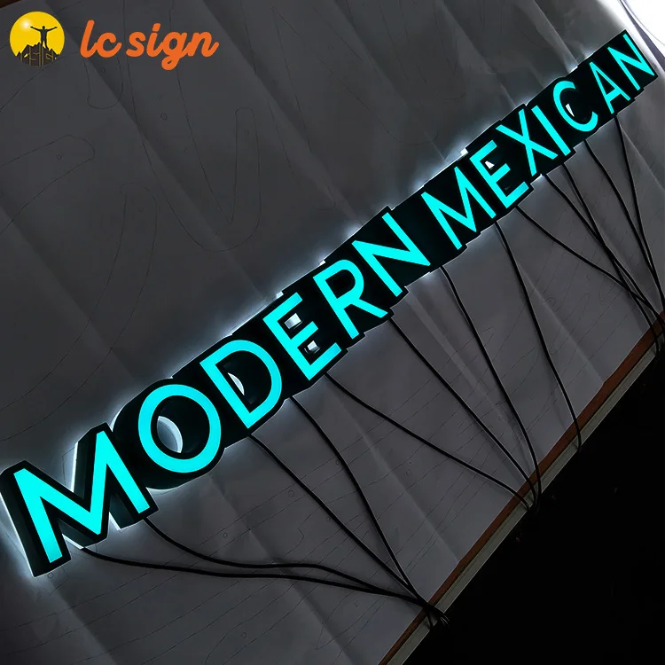 Custom made outdoor high brightness 12V light led channel letter signage metal stainless 3d acrylic led signs for smoke shop