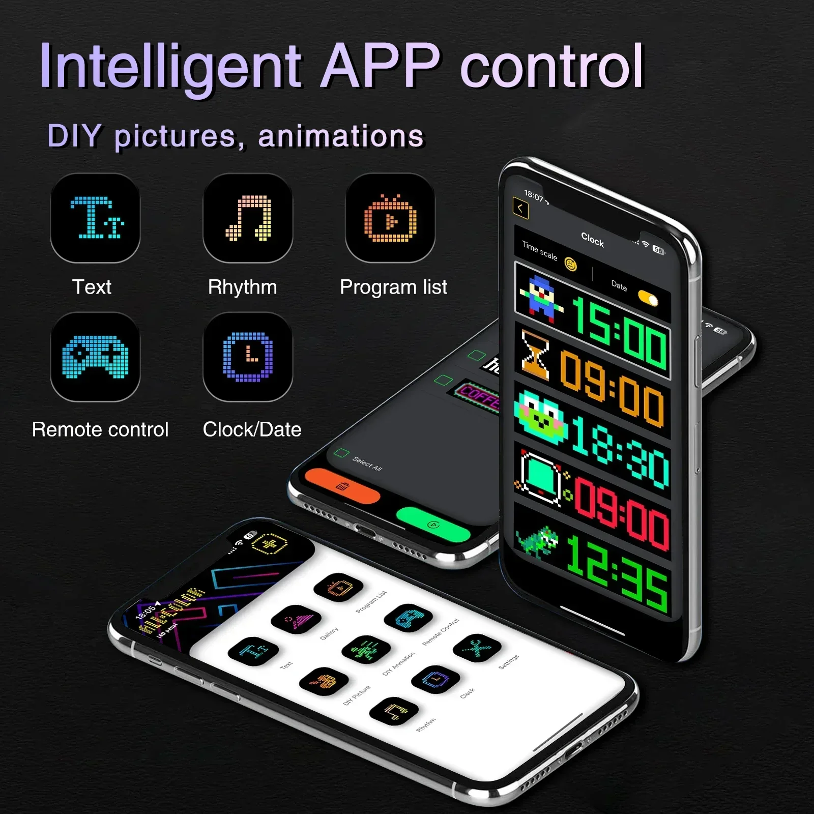 LED Car Truck Evil's Eye Light Sign Animation LED Matrix Pixel Panel DIY Multilingual Programmable LED Panel Flexible Display Ad-5