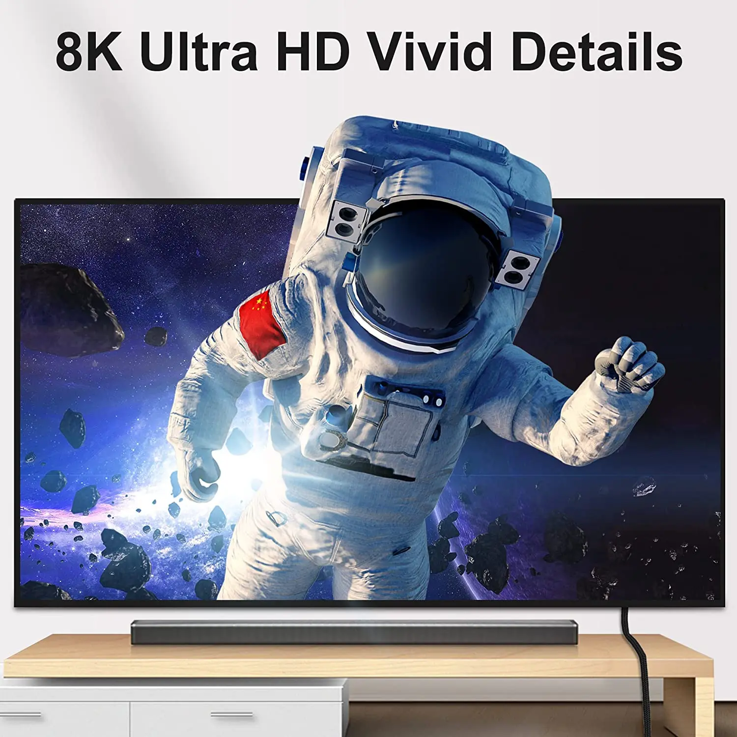 DisplayPort 1.4 Cable 8K DP 1.4 Cable 8K@60Hz 4K@144Hz Braided High Speed Display Port Cable Compatible with TV Monitor Laptops-2