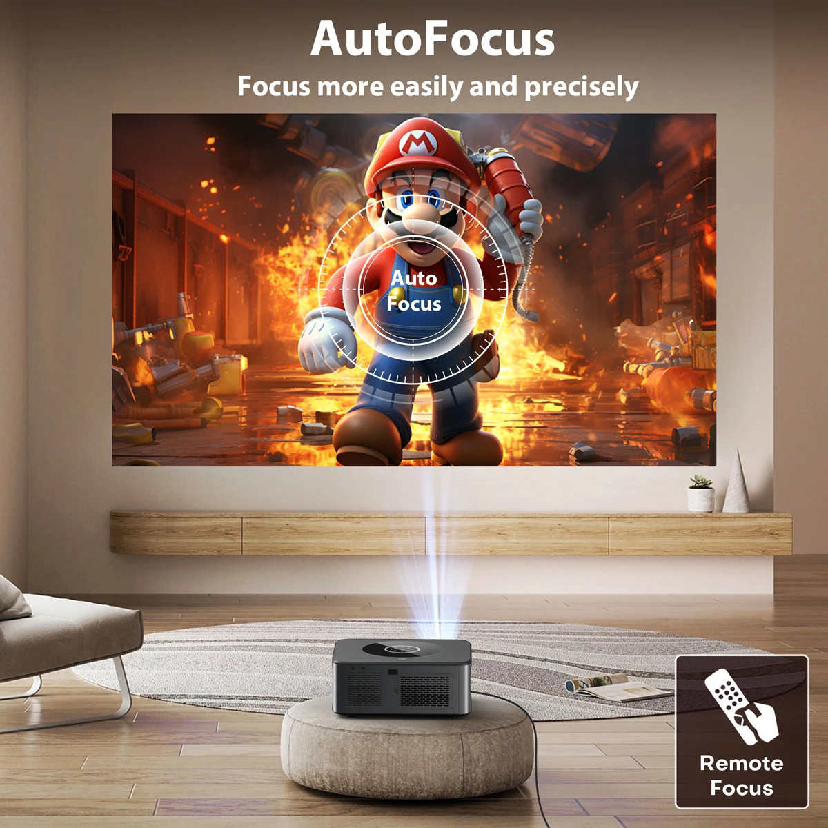 XIWBSY New T04B-Pro Android 4k Projector Smart Focus Bluetooth5.2 Projector 8k Video Home Theater Camping Outdoor Proyector-3