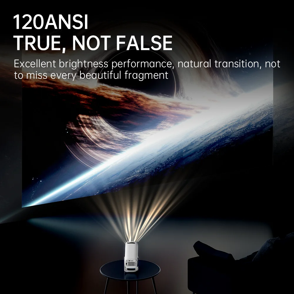 HONGTOP S40 Android 11 Mini Projector Support 4K 1080P 2.4G/5GWIFI BT5.0 Projector 1280*720P Home Cinema Portable Projector-5