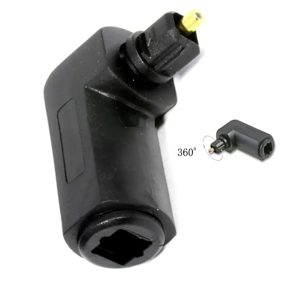 Digital Cables Audio Video Cables Digital Optical 90 Degree Audio Cable Adapter Male to Female Right Angle Toslink-6