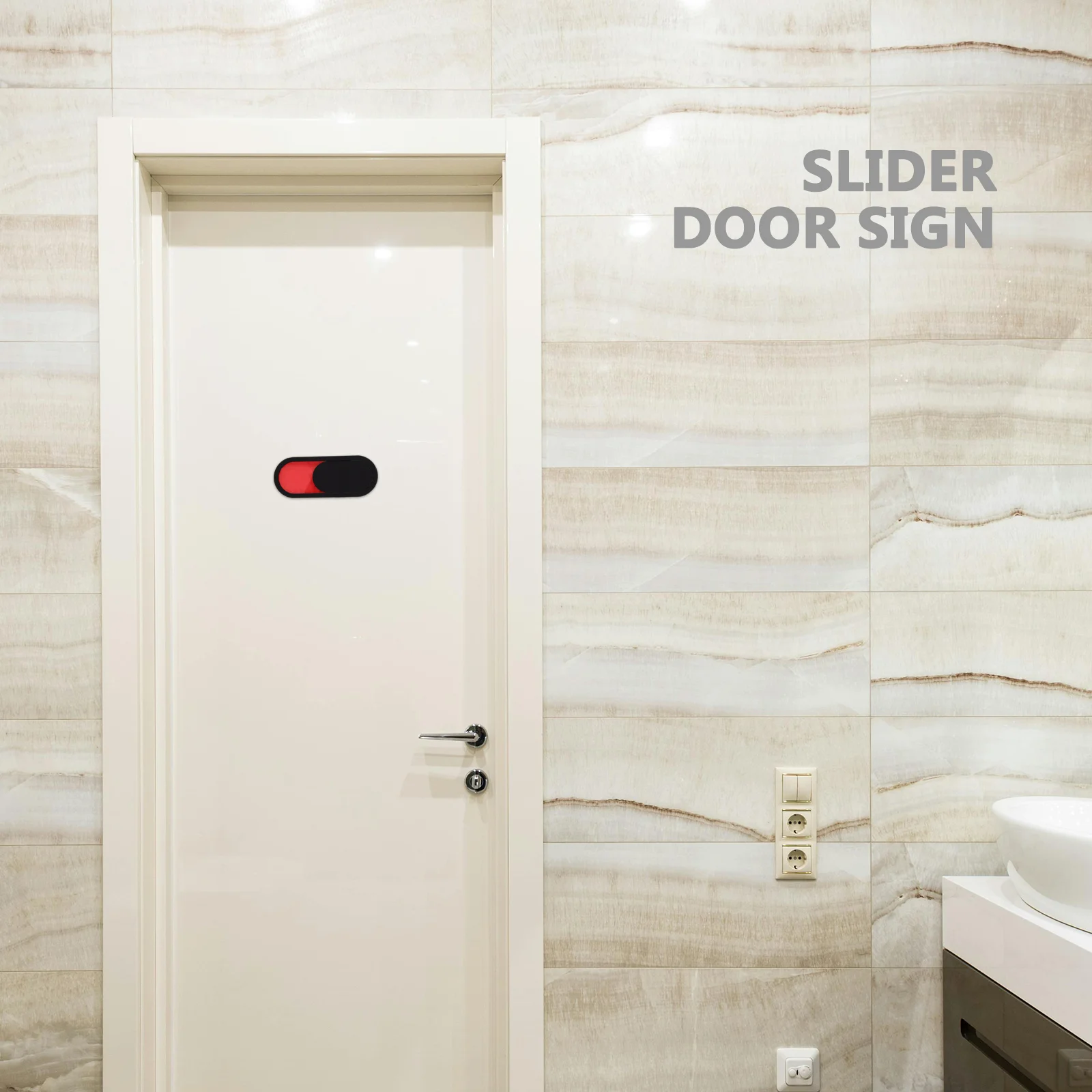 4 Pcs Signage Privacy Slider Door Signs in Session for Therapists Museum Indicator Office Vacant Logo-3