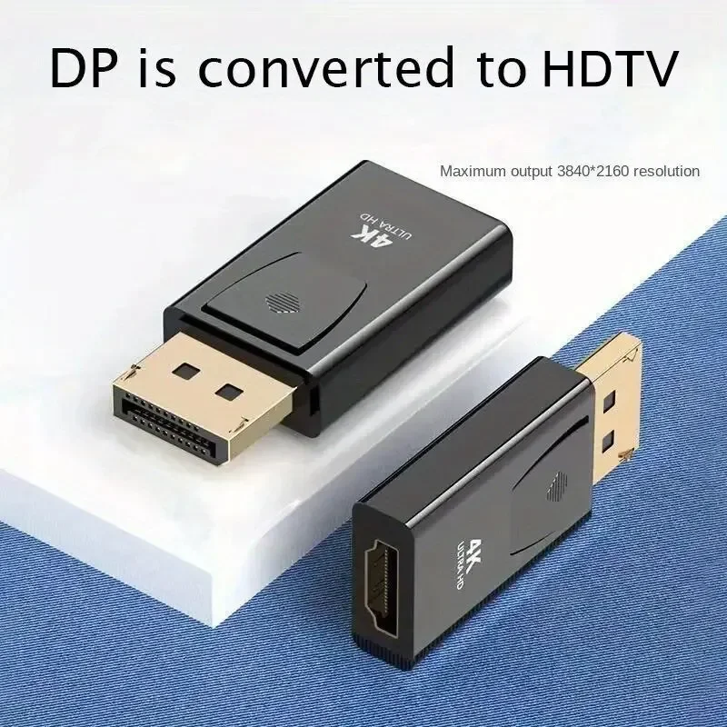 4K DisplayPort to HDMI-Compatible Adapter DP Male to Female HDMI-Compatible Converter 1080P Video for PC HDTV Laptop-6