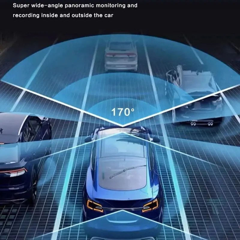 3 Channel Car DVR HD 1080P 3-Lens Inside Vehicle Dash CamThree Way Camera DVRs Recorder Video Registrator Dashcam Camcorder-5