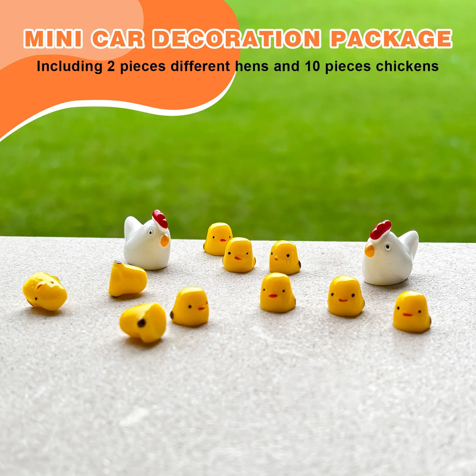 Cute Mini Animal Car Dashboard Accessories Fun Animal Car Rear view Mirror Decor Interior Ornaments Fairy Garden Home Car Gifts-3
