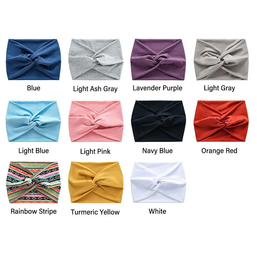 Hair Accessories Twisted Extra Large Thick Wide Headbands Turban Workout Headband Head Wraps for Women-4
