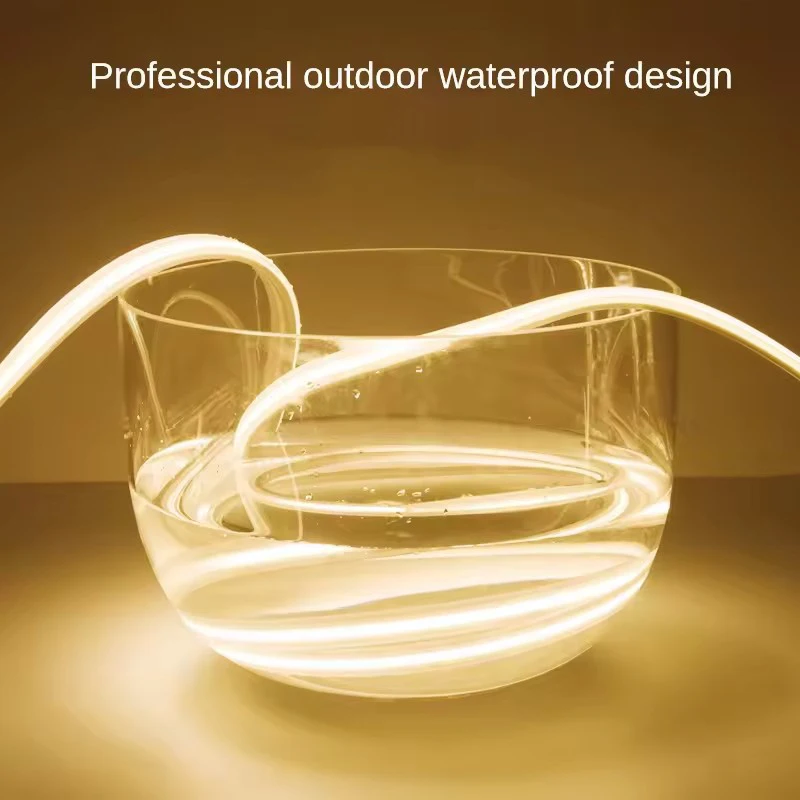 COB LED Strip 220V Switch ON/OFF with EU Plug 220V LED Strip Lights Waterproof Flexible Lamp Tape for Kitchen Home Room Decor-3