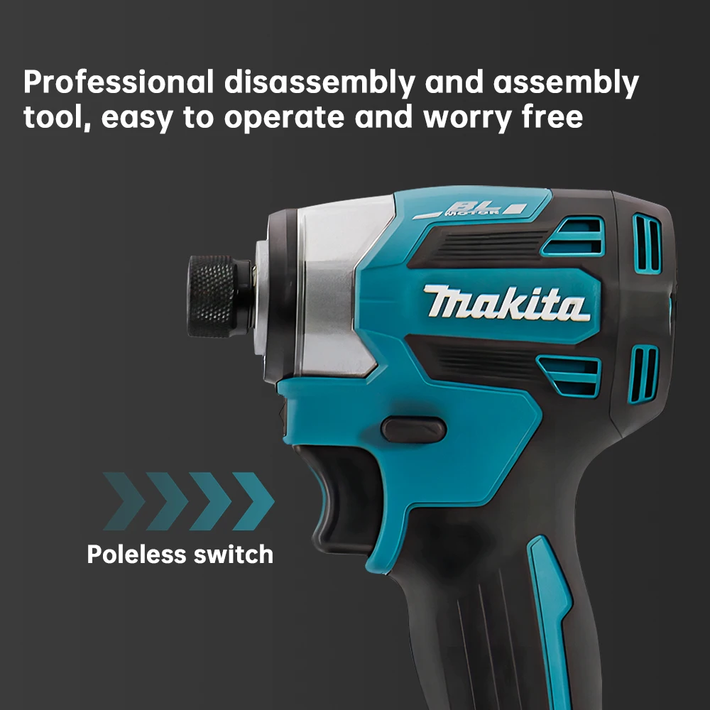 Makita Brushless Impact Driver DTD173 18V Lithium Cordless Electric Drill Power Tool Multifunction Household Tool（No Battery）-5