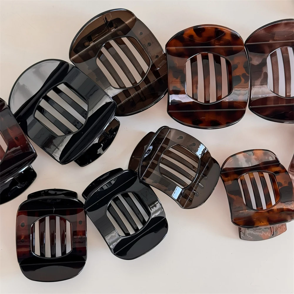 Vintage Elegant Hair Claw Clips Arc Shape Geometric Hairgrip Hairpin New Headwear Women Hair Accessories-2