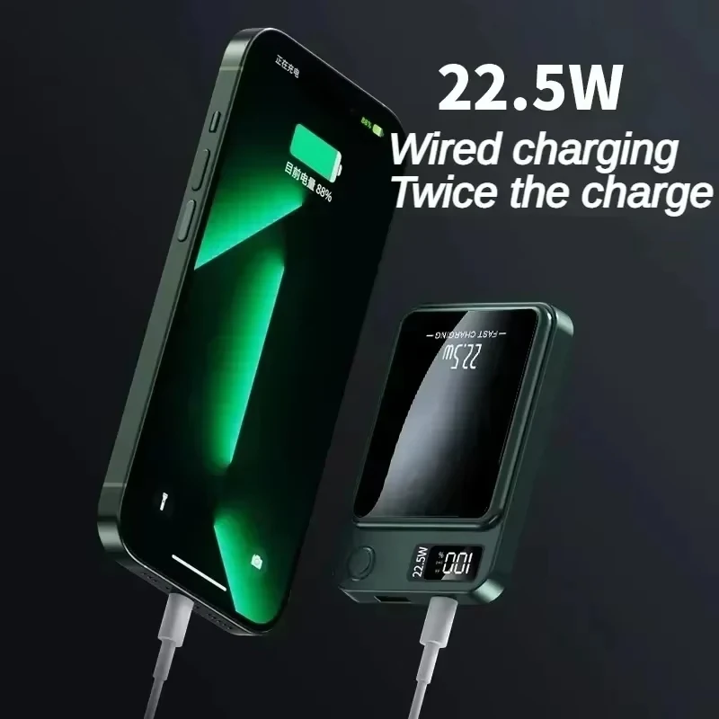 New 100000mah Capacity Power Bank Magnetic Wireless 22.5w Ultra Super Fast Charging Powerbank For Iphone Samsung Huawei Xiaomi-4