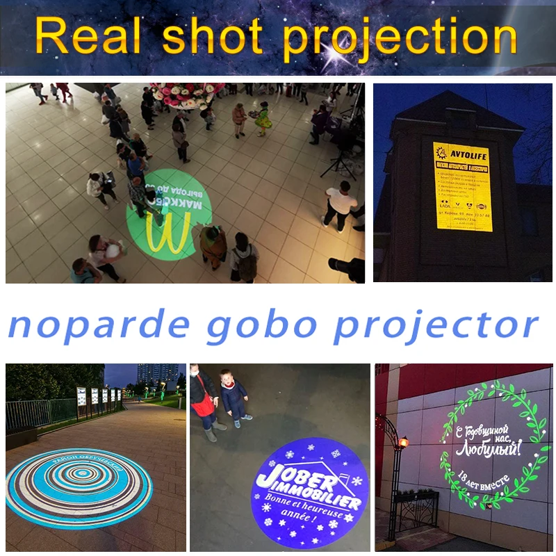 Logo Projector Pattern Glass Lens Advertising Text Gobo Lens Customized Sign Projector Lenses-6