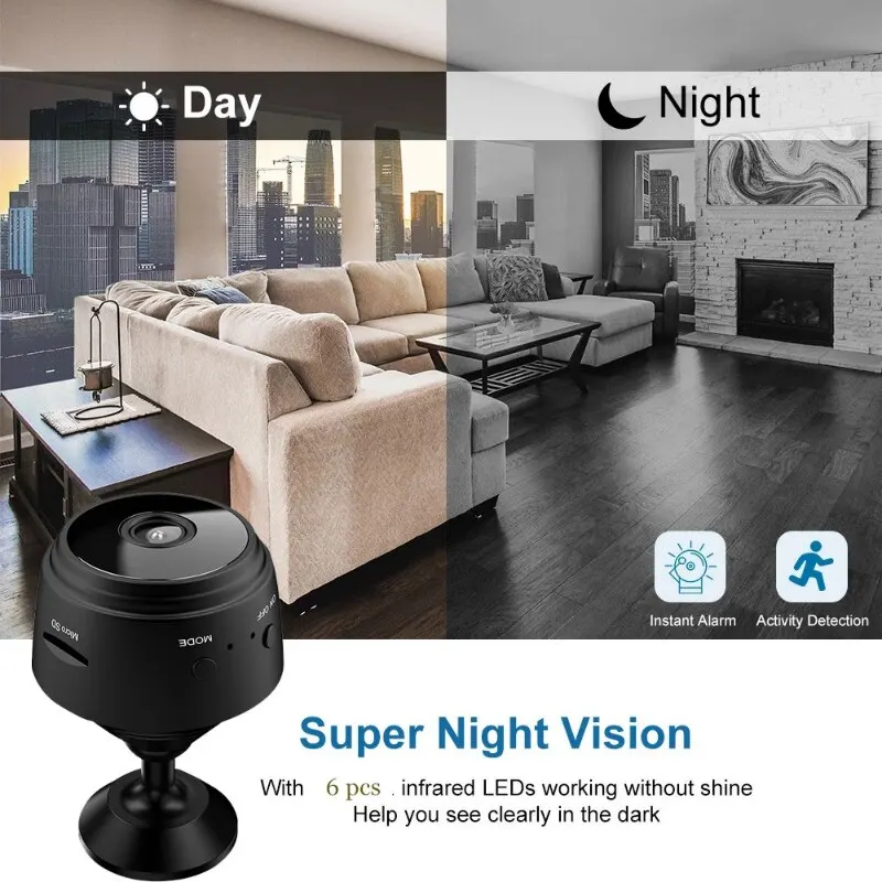 A9 Mini WiFi Camera HD 1080p Remote Wireless Voice Recorder Video Camcorder Night Vision Home Security Surveillance Cameras-4