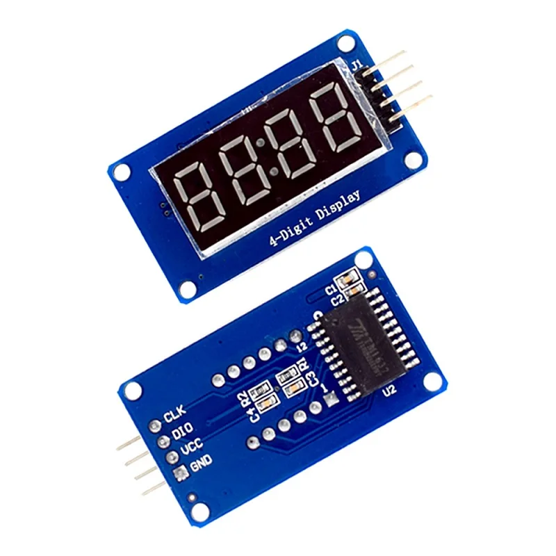 TM1637 LED Display Module For Arduino 7 Segment 4-Bits 0.36Inch Red Anode Digital Tube LED brightness adjustable with clock hour-5