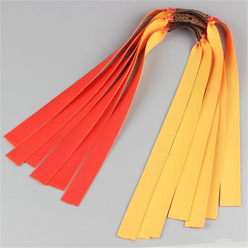 10pcs Slingshot Latex  Powerful Flat Rubber Band High Elasticity Outdoor Catapult Shooting Accessories