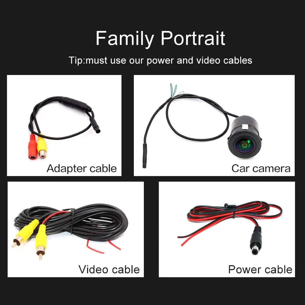 Smartour AHD 1080P Car Rear View Camera Universal Punching 18.5MM CCD 180 Degree HD Night Vision Reversing Parking Camera-6