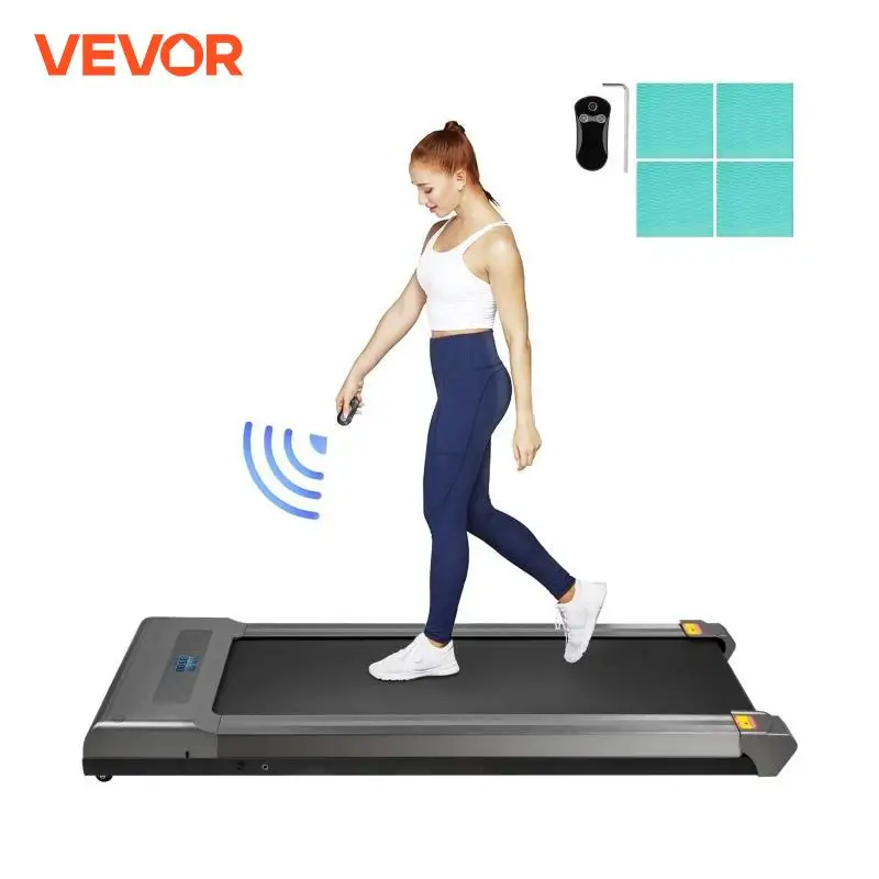 VEVOR Under Desk Treadmill for Home Portable Walking Pad 500W Motor Treadmills for Running Adjustable 1-6.0km/h Speed