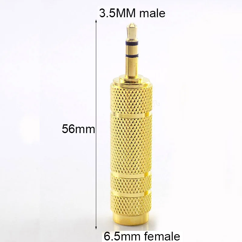 Audio 6.5 male to 3.5 female / 3.5 male jack to 6.35 female adapter amplifier adaptateur casque et micro small to large-2
