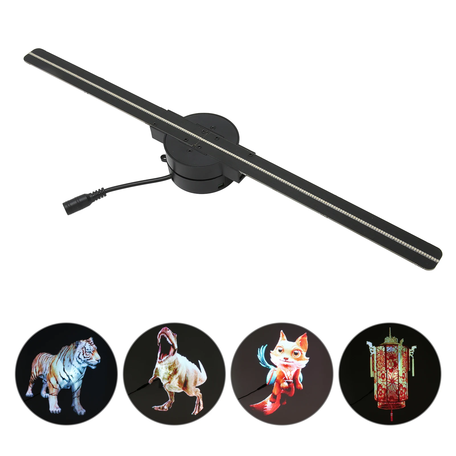 3D Hologram Fan 16.5in 2000x224 WiFi 3D Projector with 224 LED Light Beads for Business Store Advertising-2