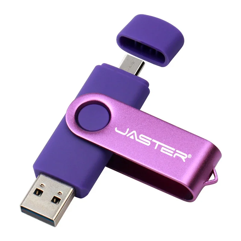 JASTER OTG 2 in 1 USB Flash Drive Pen Drive 128GB 64GB 32GB 16GB External Storage Frosted Double Application Micro USB Stick-3