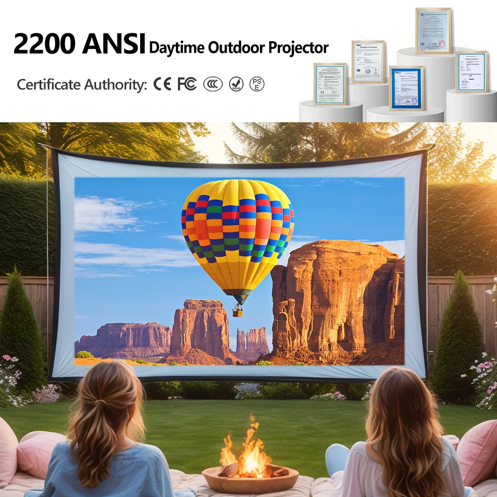 2025 New 4K Projector 8000 Lumens Auto Focus Android Projector for movies WiFi 6 Bluetooth Outdoor Home Cinema Beam  проектор-3