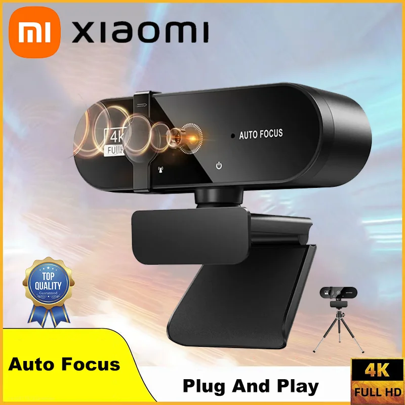 Xiaomi 1080P Mini Camera 4K Full HD Webcam Microphone 30fps USB Web Camera For Auto Focus PC Laptop Video Shooting Camera Mijia