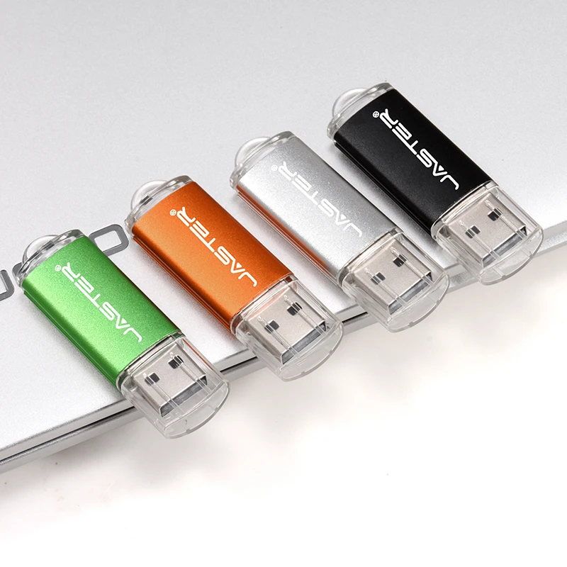 JASTER High speed USB 2.0 Flash Drive Mini plastic pendrive 128M 4GB 16GB 32GB  64GB 128GB With keychain Memory stick Pen Drive-3