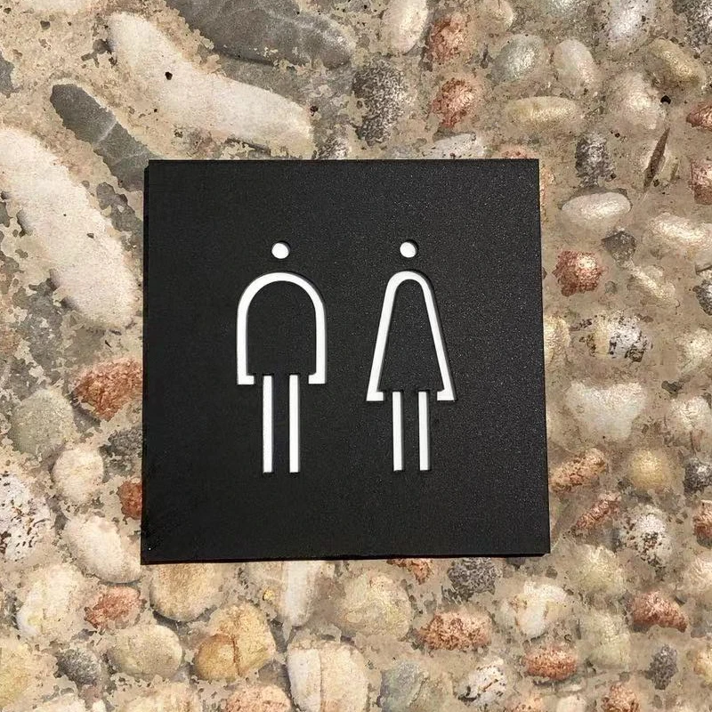 No Smoking Warm Reminder Sign Bathroom Signage Stickers Prohibited Entry Mother and Baby Lift Public Place Sign Mall Office Sign-6