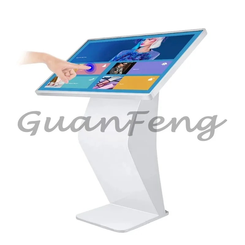 Horizontal All in One Stand Touch Screen Self Service Kiosk 10-point Android System Win System 32