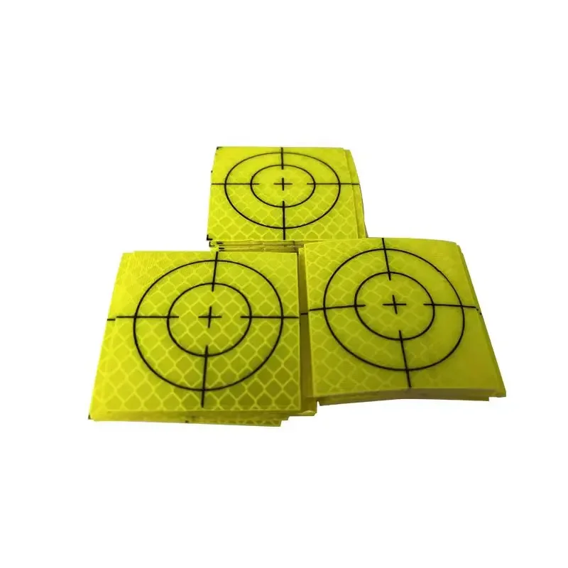 100pcs Size 60x60mm 20 30 40 50 mm Reflector Sheet For Total Station Survey Geography Fluorescent Green Sheet Reflective Sticker-6