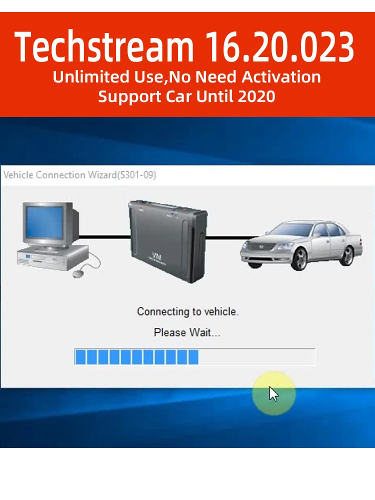 MINI VCI V16.20.023 And V16.00.017  For TOYOTA TIS Techstream Version Car Software Support 2020 Mini Vci Database-2