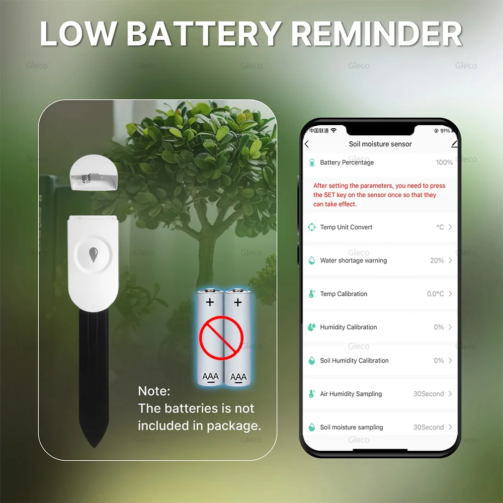 Tuya Zigbee Soil Moisture Sensor Humidity Temperature Tester Garden Home Automation Irrigation Detector Meter For Smart Life-6