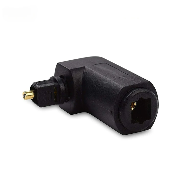 Digital Cables Audio Video Cables Digital Optical 90 Degree Audio Cable Adapter Male to Female Right Angle Toslink-4