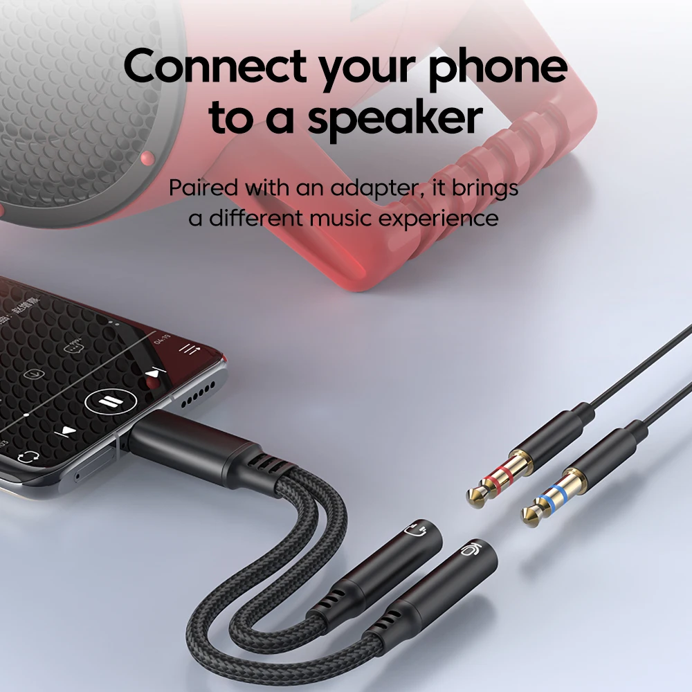 2in1 Type C to Dual 3.5mm Audio Adapter DAC Voice Microphone Headphone Connector Cable for iPhone15 16 Samsung USB C Converter-4