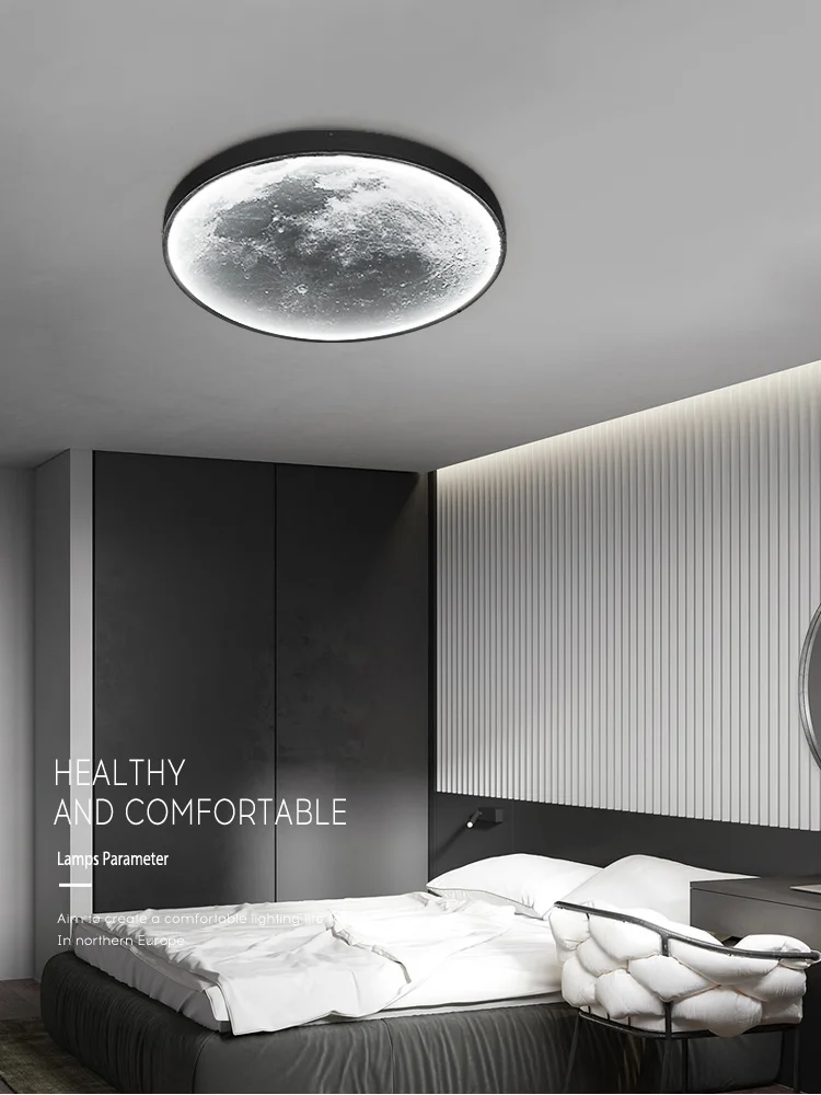 Ceiling lamps moon wall light Nordic creative wall lamps living room Modern lights decorative lamp bedroom bedside lamp-4