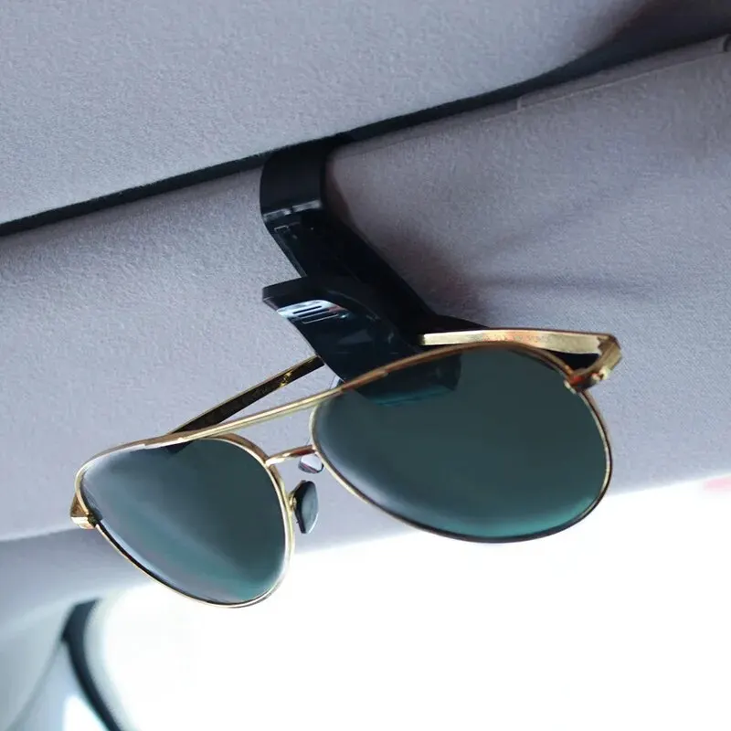 2PCS Universal Car Auto Sun Visor Glasses Box Sunglasses Clip Card Ticket Holder Fastener Pen Case Eyeglasses Clips Accessories-2
