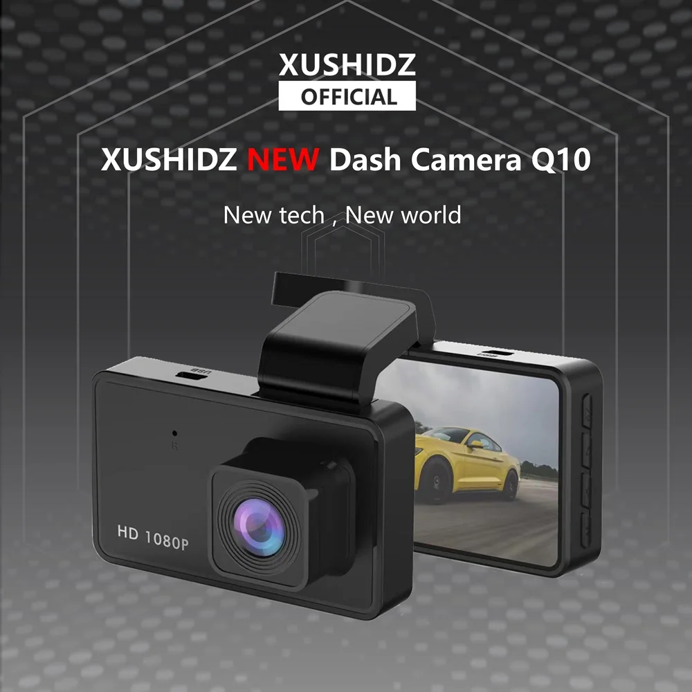 XUSHIDZ Q10 1080P NEW Dash Cam Night Vision Car DVR Vehicle Recorder Car Camera G-sensor HDR DVR  Loop Recording Dashcam-2
