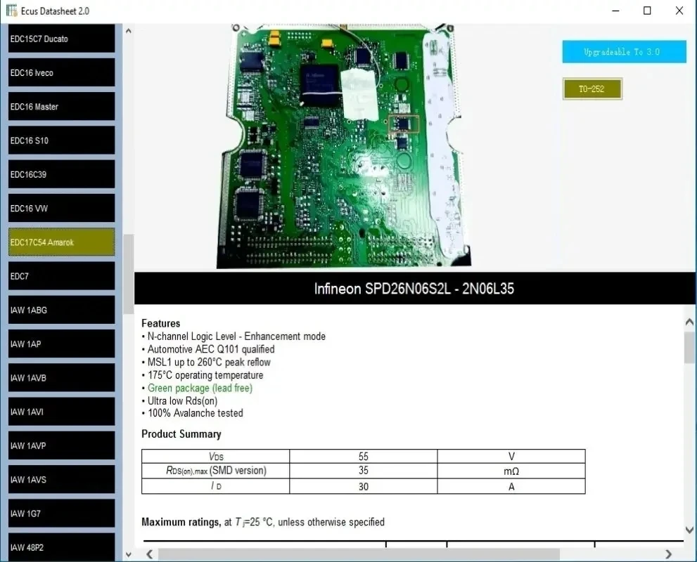 Car tools Ecus Datasheet 2. ECU Repair Software PCB Schematics with Electronic Components of Car ECUs and Additional Information-4