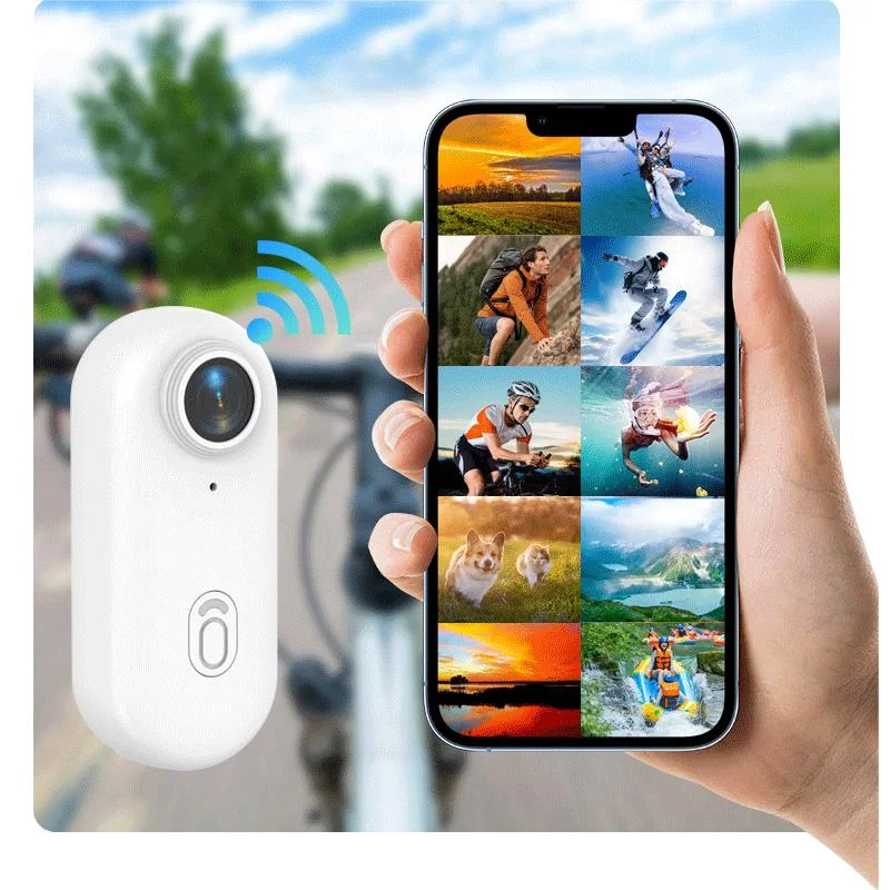 2025 Hot Gift 4K HD Mini Vlog Camera WiFi Wireless 128GB Pocket Action Cam Portable Thumb Body Cam for Sports Photographic Video-2