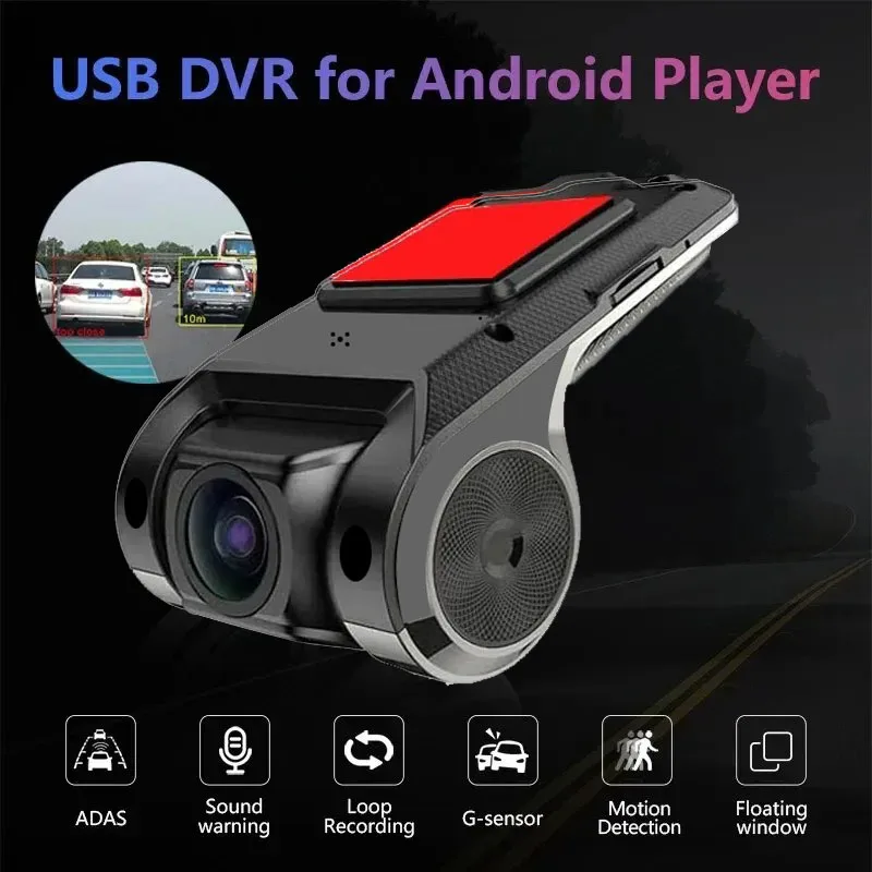 Car DVR Dash Cam Full HD 1080P Dash Cam For DVD Android Player ADAS LDWS Navigation Unit Auto Audio Voice Alarm Video Recording-4