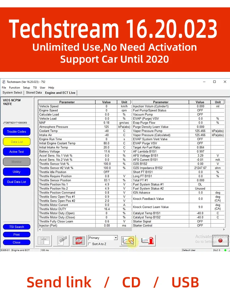 MINI VCI V16.20.023 And V16.00.017  For TOYOTA TIS Techstream Version Car Software Support 2020 Mini Vci Database-5