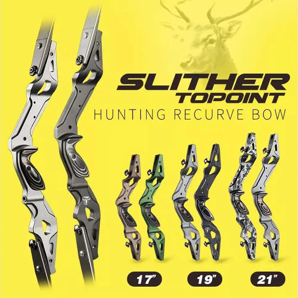 17"/19"/21" ILF Recurve Bow Riser Aluminum CNC Milling Bow Riser Archery American Hunting Bow Handle Right Handed for Archery