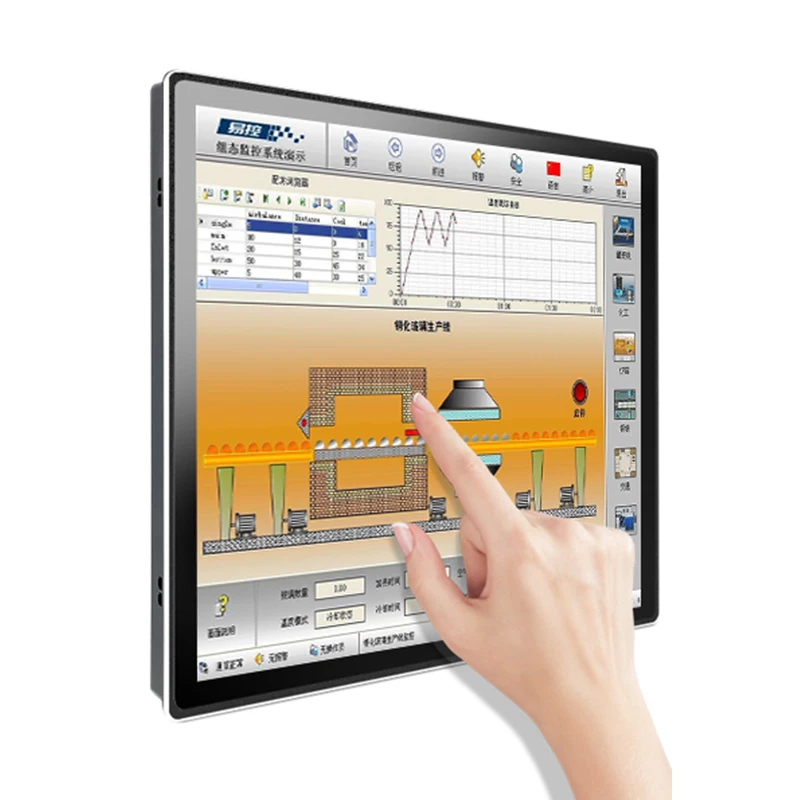 Industrial Monitor Display 10.4 12.1 15 15.6 Inch Front Waterproof Resistance Touch Screen HDMI Port Embedded LCD Monitor-2