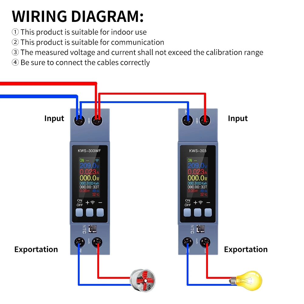 Gaqqee Tuya WIFI Smart Switch Circuit Breaker LED Energy Meter KWh Power Metering Timer Relay Remote Control Smart Life APP-4