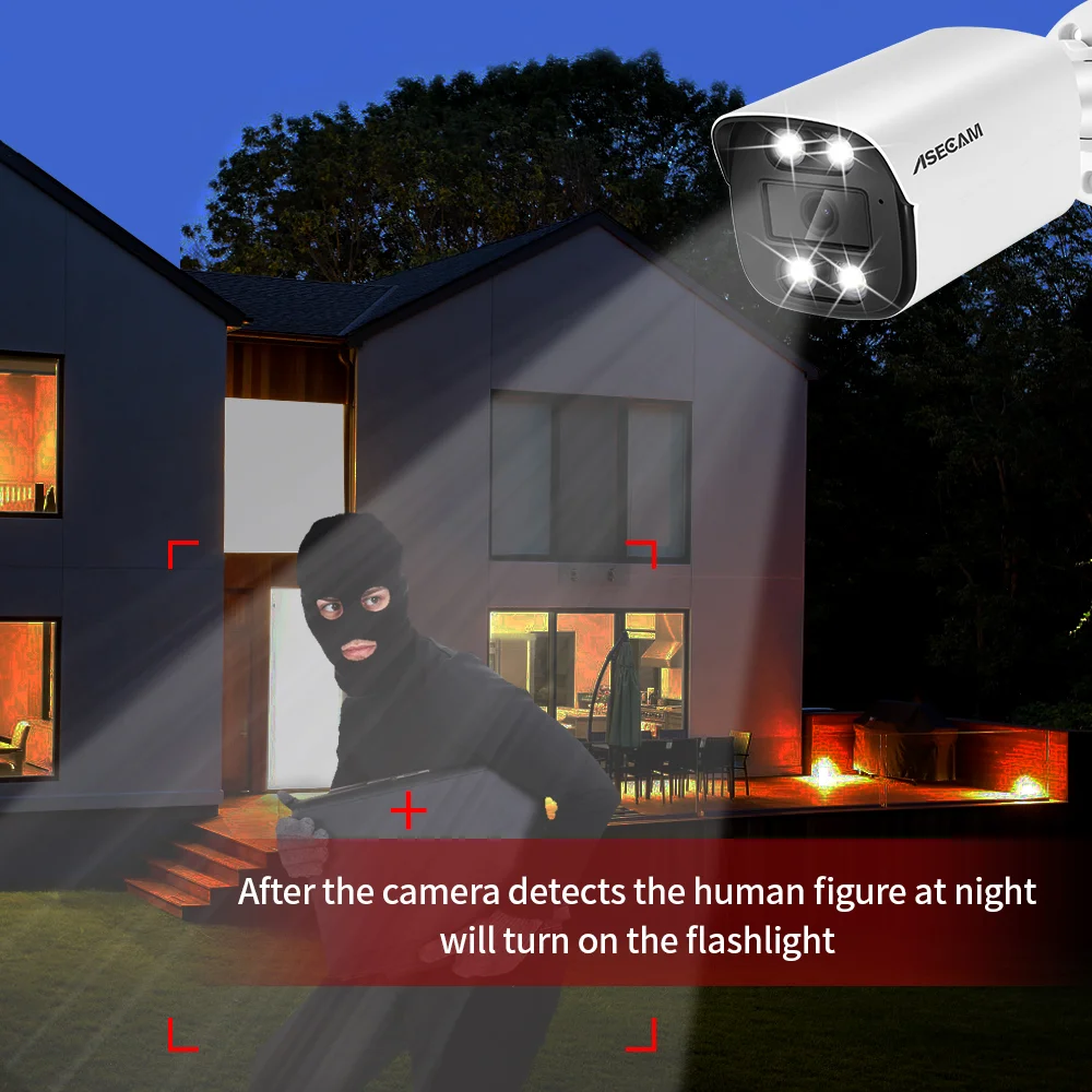 New 4K 8MP IP Camera Audio Outdoor POE H.265 Onvif Metal Bullet Home Color Night Vision Surveillance Camera-4