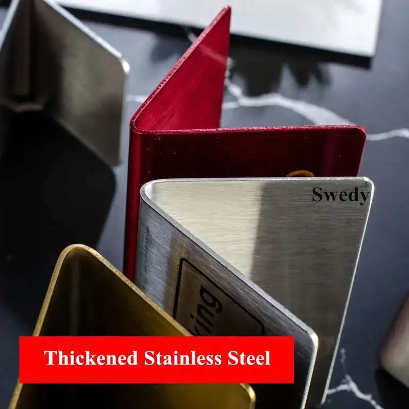 Stainless Steel No Smoking Warning Sign Signage Board Plate Restaurant Table Number Place Card Holder Reserved Notice Sign Stand-3