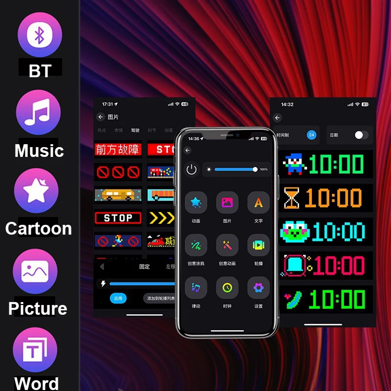 LED AD Display Screen Message Scrolling Sign Board Ultra-thin Soft Flexible Advertising Light Foldable Store Car Display-3