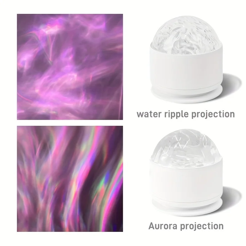 Northern Aurora/Water Ripple Projector Lamp LED Night Light with Remote Control Party Decor Light Projector Atmosphere Light-6